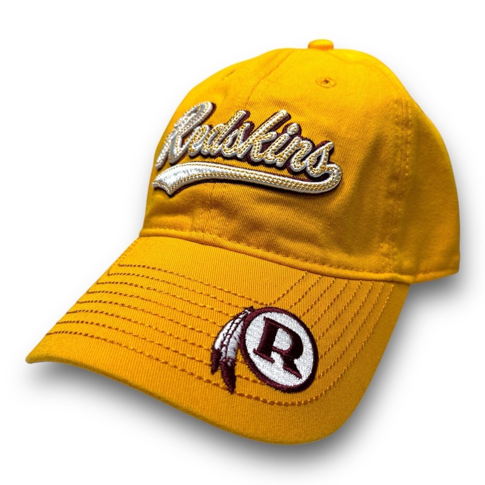 Adidas Washington Redskins NFL Strapback Hat Tailsweep Contrast Stitch Gold NWOT